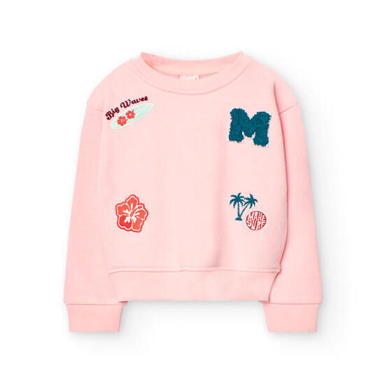 Sudadera Gimnasia Niña Boboli Rosa