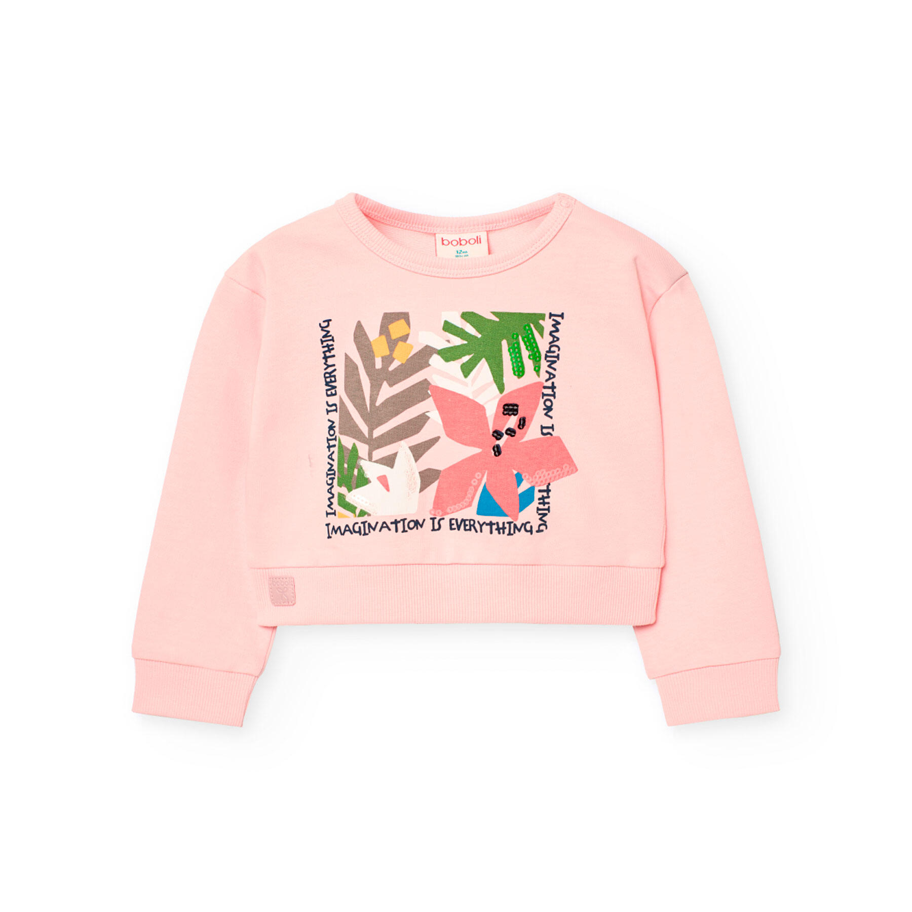 Sudadera Gimnasia Niña Boboli Rosa 1/5