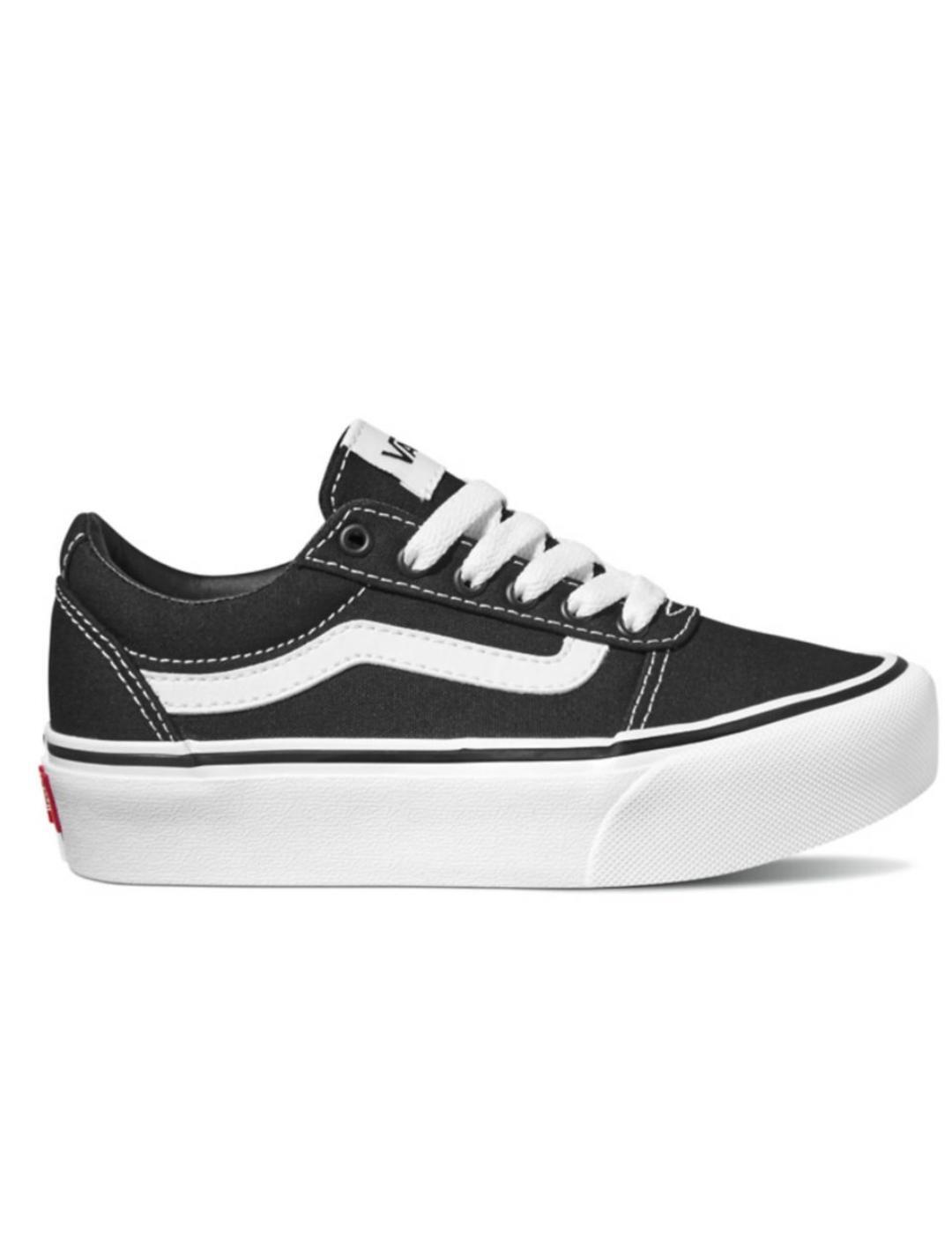 Chaussures pour fille Vans Ward plateforme Noir 1/5