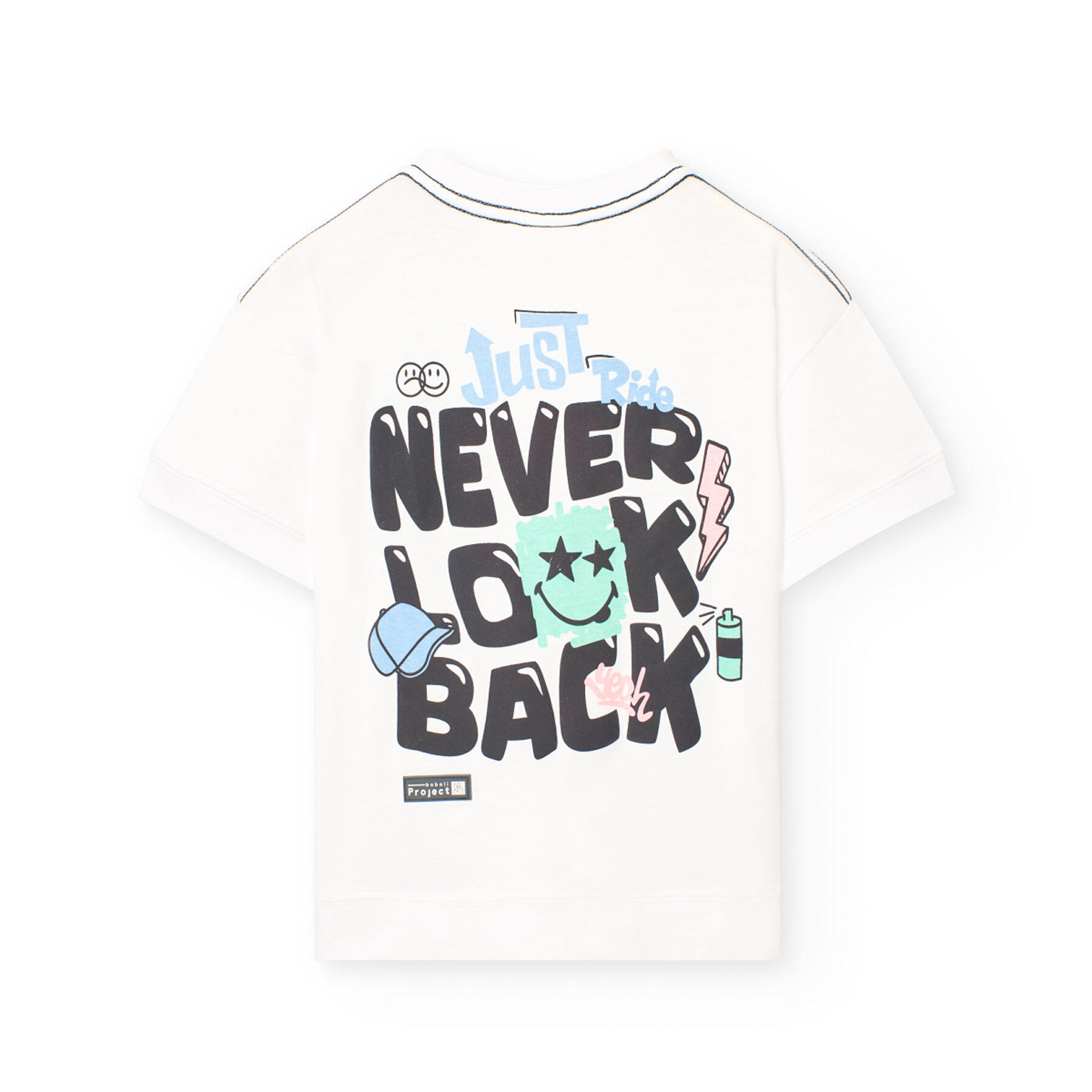 Camiseta Gimnasia Niño Boboli Blanco 2/4