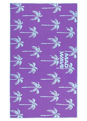 Asciugamano in microfibra grande Mad Wave - Palma - Viola