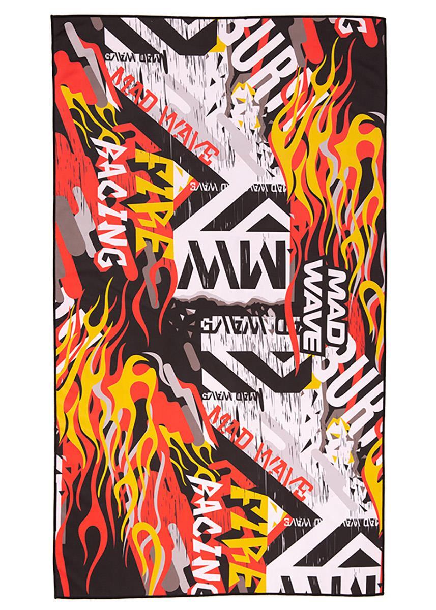 MAD WAVE Mad Wave Large Microfiber Towel - Fire - Multi