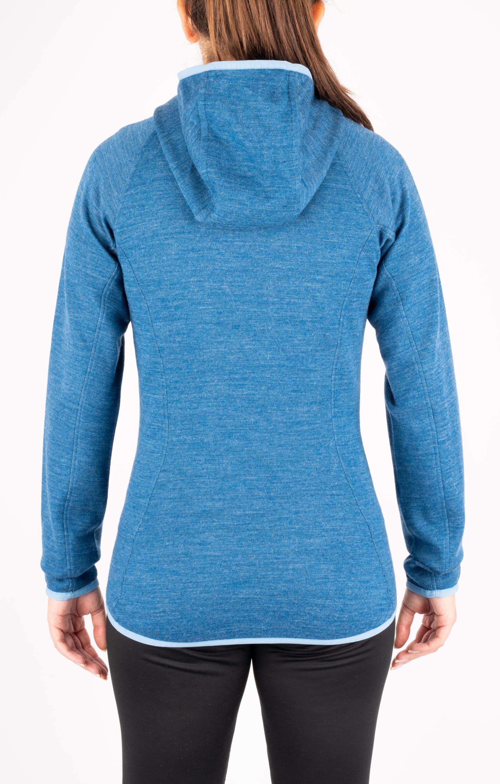 Maglione con cerniera giacca termica da donna merino alpaca sci montagna hiking 3/3