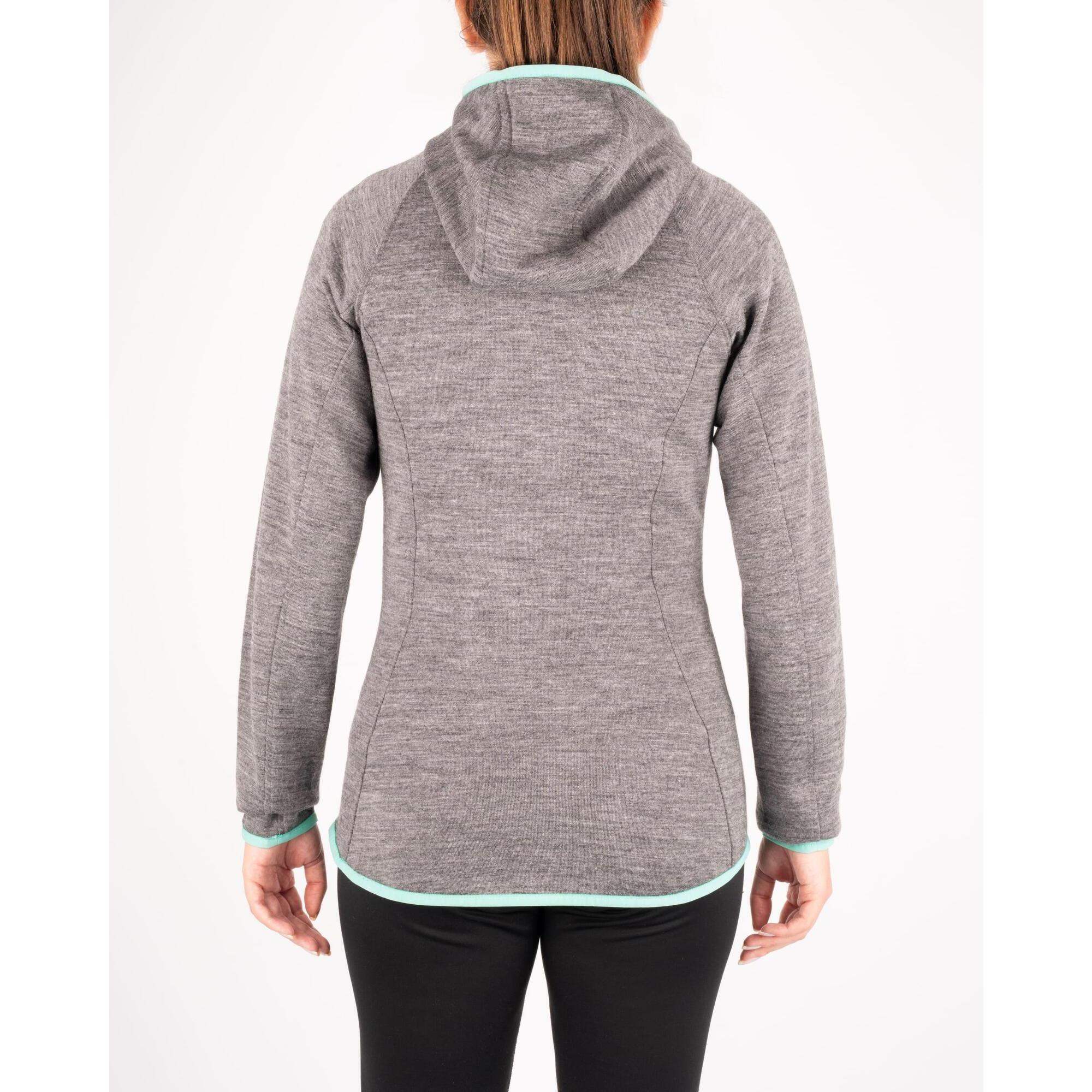 Andina Outdoors - Veste De Randonnée Femme Merino Alpaga Chaude Pull-over Thermique Ski Montagne - Veste - Gris - Petit - Decathlon