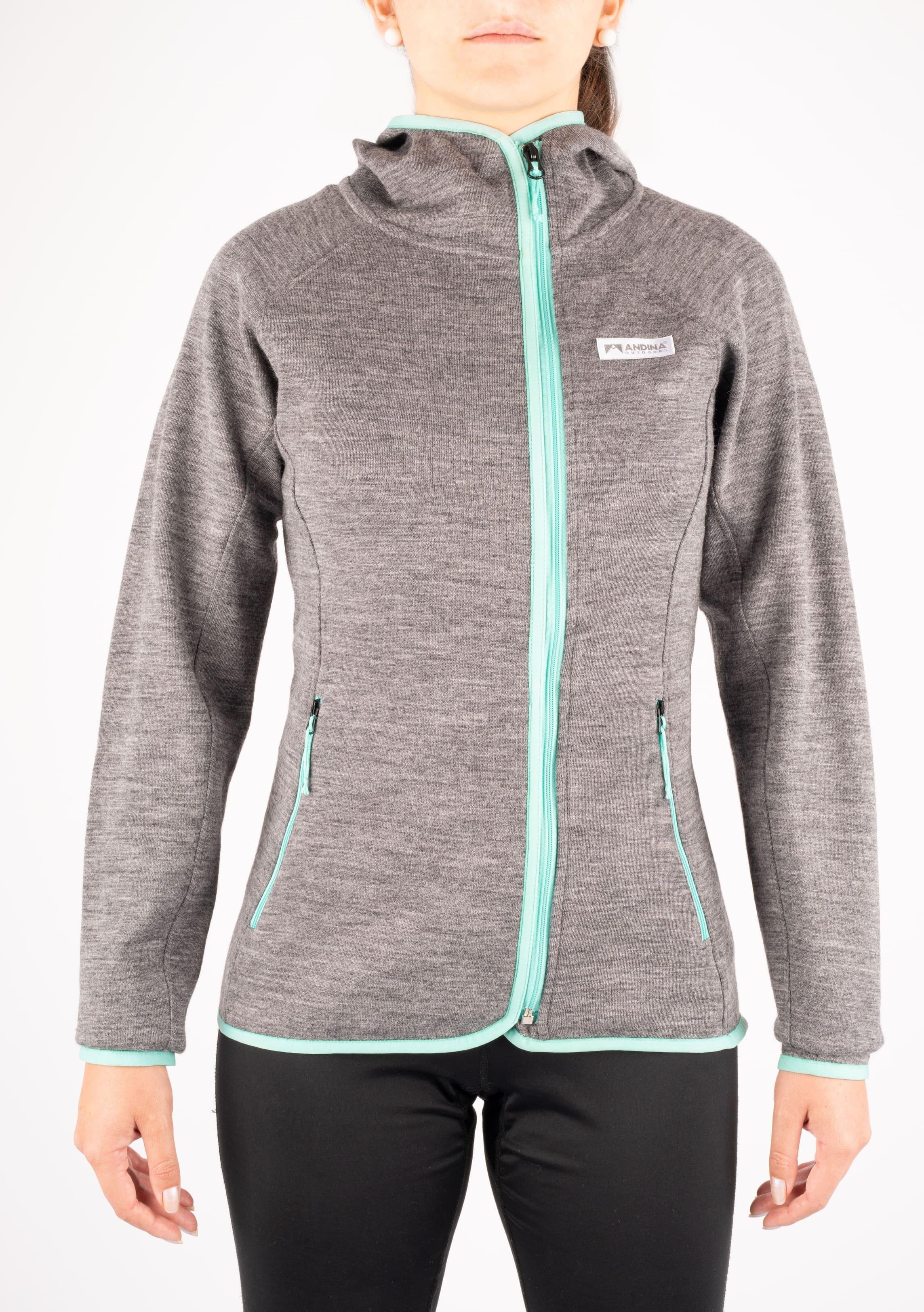 Veste de randonnée femme merino alpaga chaude pull-over thermique ski montagne 3/3
