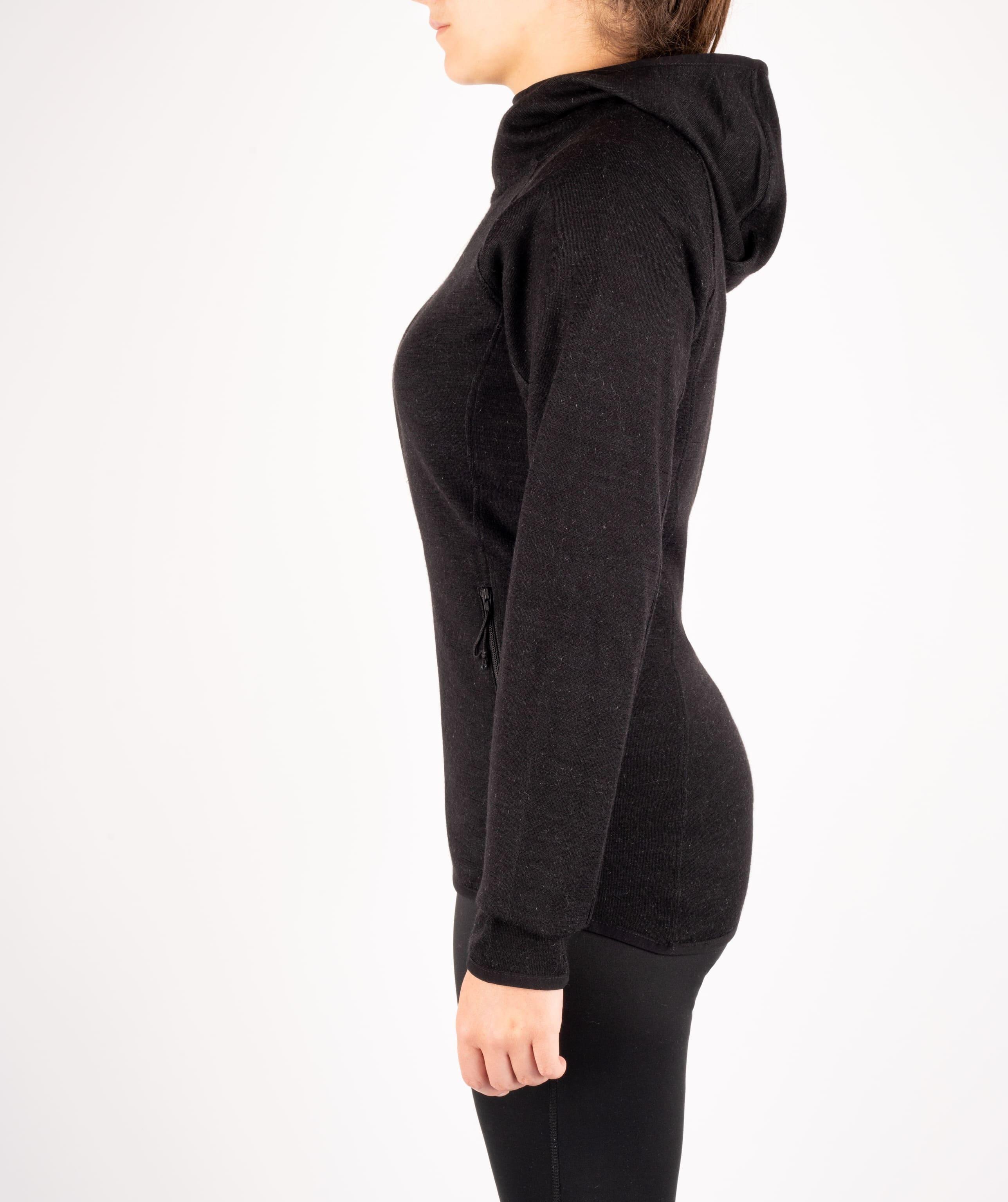 Maglione con cerniera giacca termica da donna merino alpaca sci montagna hiking 2/3