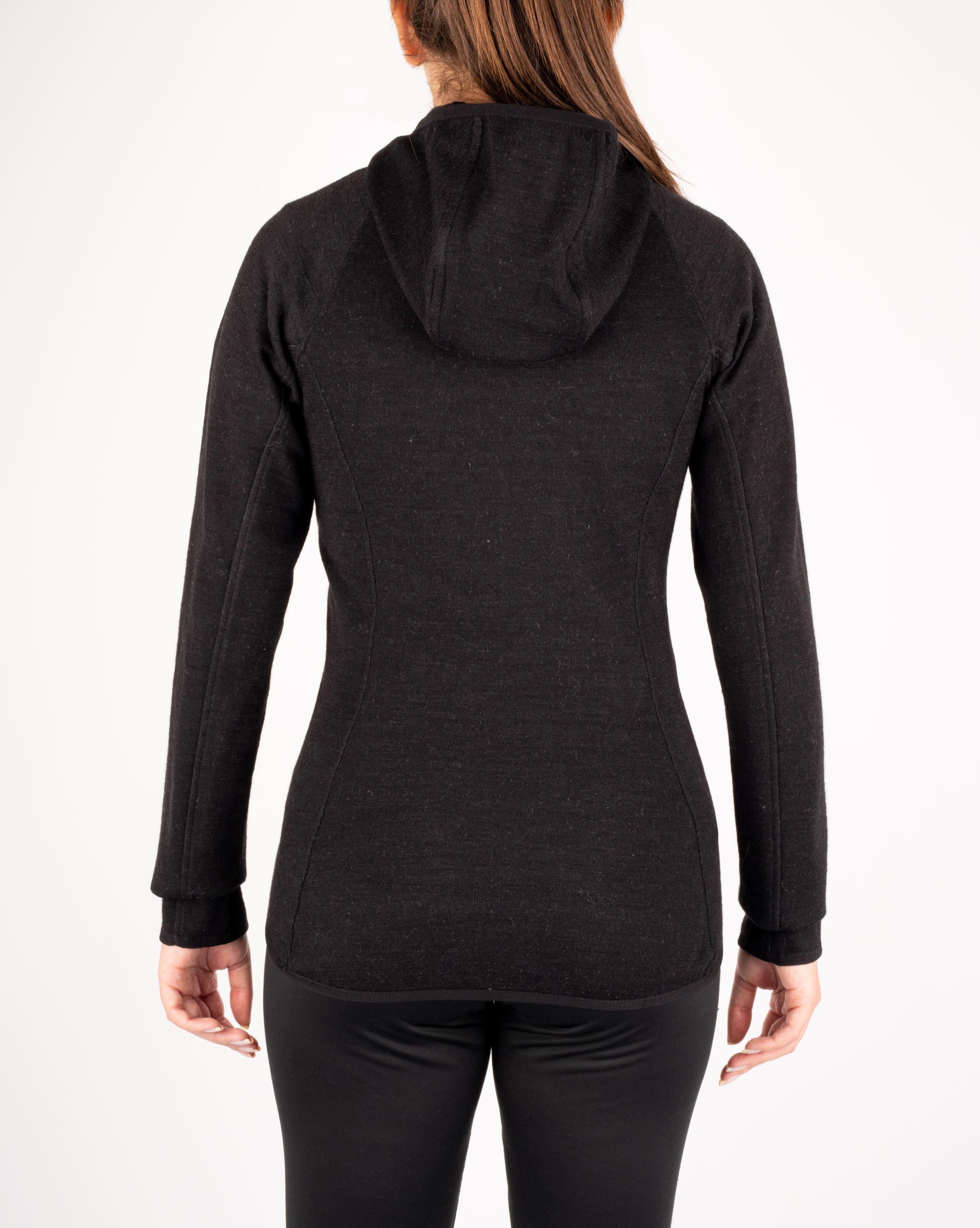 Maglione con cerniera giacca termica da donna merino alpaca sci montagna hiking 3/3