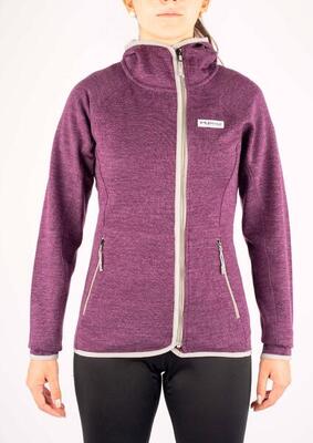 Wandeljas dames merino alpaca warm thermo trui trekking ski pullover capuchon