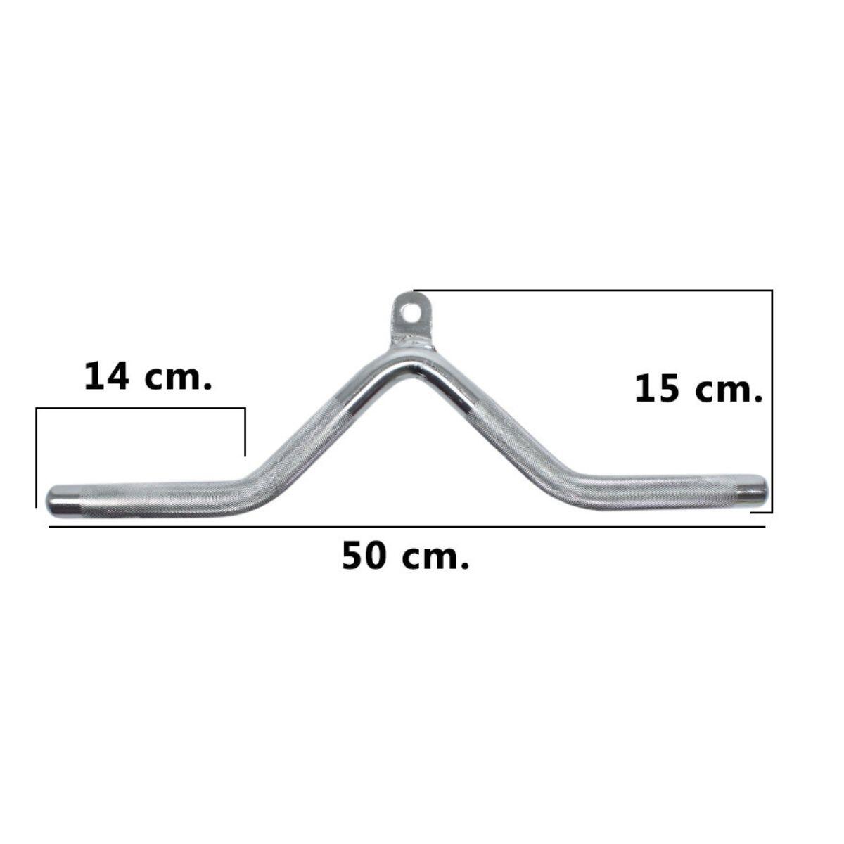 Barre d’Exercice Biceps/Triceps Poulie Fitness Tech – Acier 2/6
