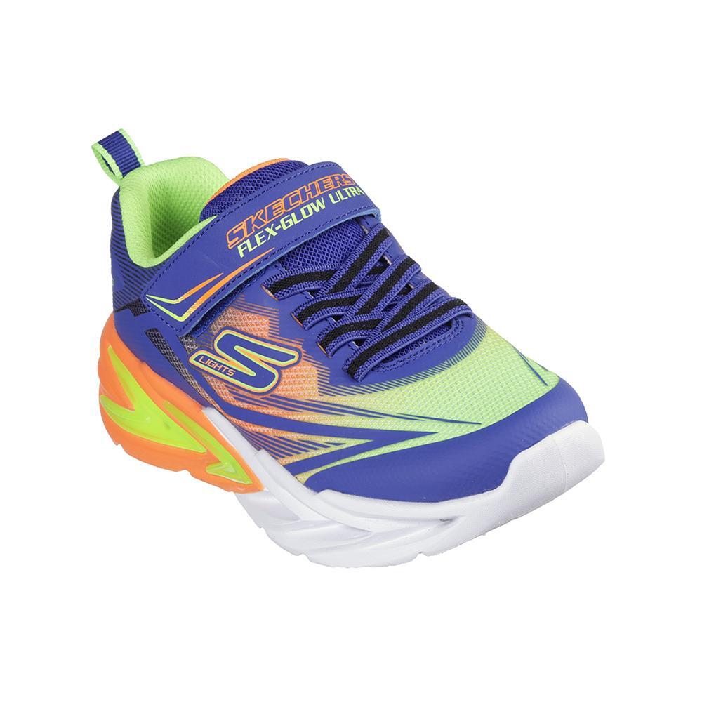 Chaussures Skechers lights glow ultra Bleu 2/7