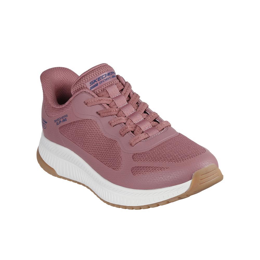 Tênis rosas do Skechers Women's Bobs Squad 4 Look Clássico 2/5