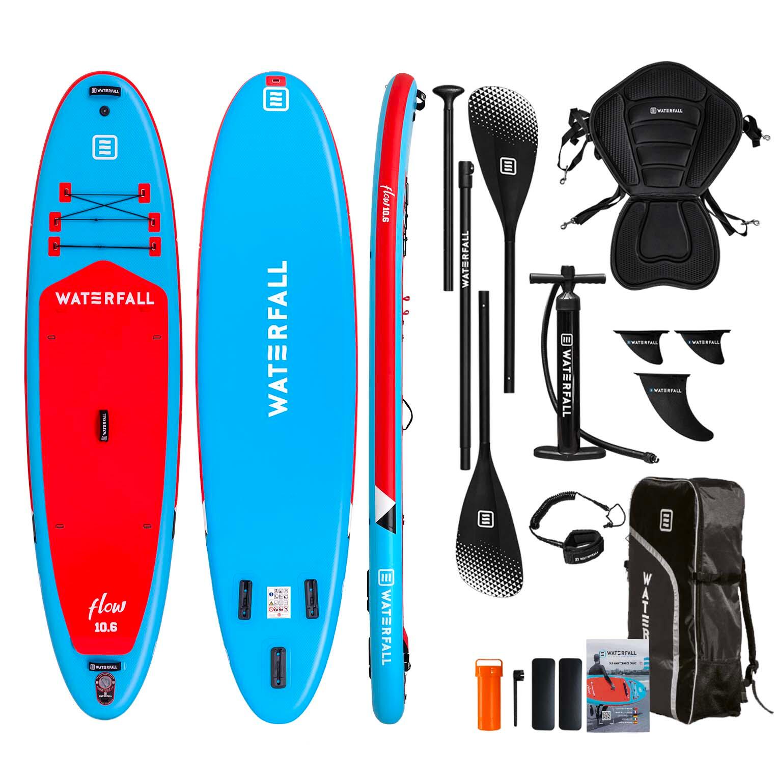 Prancha de Stand Up Paddle Insuflável Flow Pack 10.6 ́All Around c/ assento