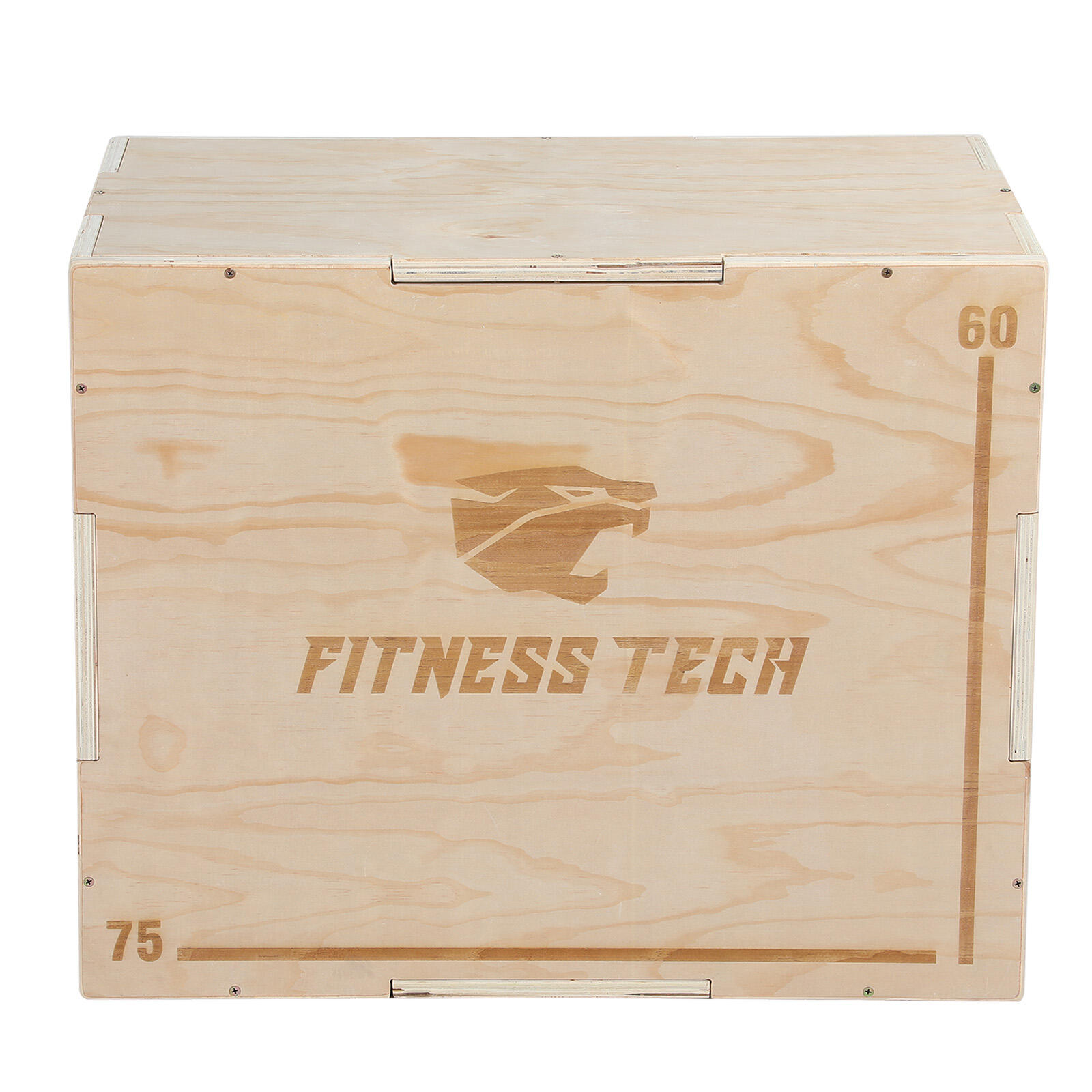 Caisse Pliométrique Bois Box Jump 50×60×75cm Fitness Tech 2/8