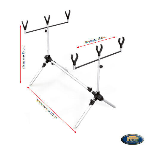 ROD-POD LINEAEFFE ALUMINIU, 3 POSTURI