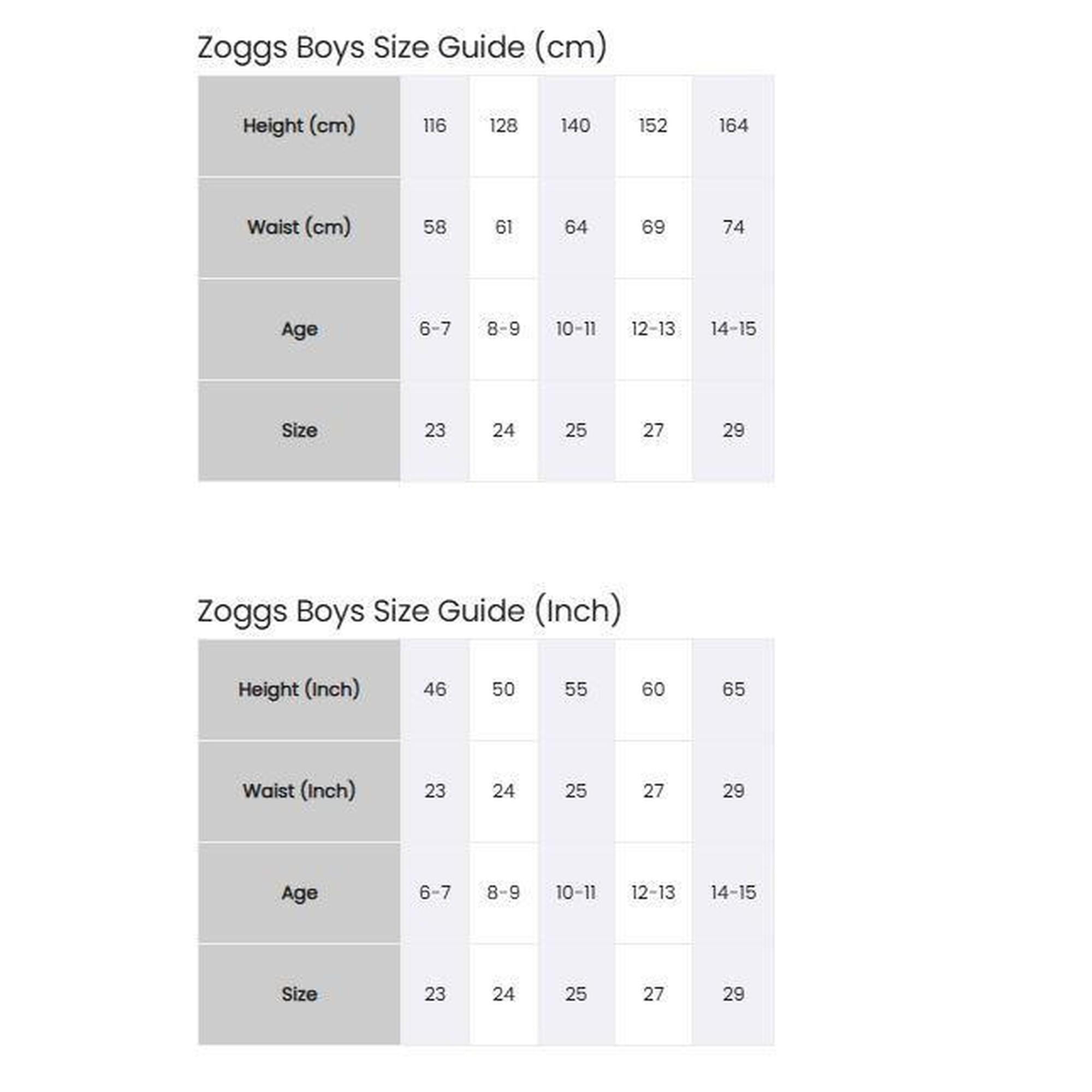 Short Zoggs Mosman délavé Ecodura 15 pouces pour garçon - Bleu marine - Taille S
