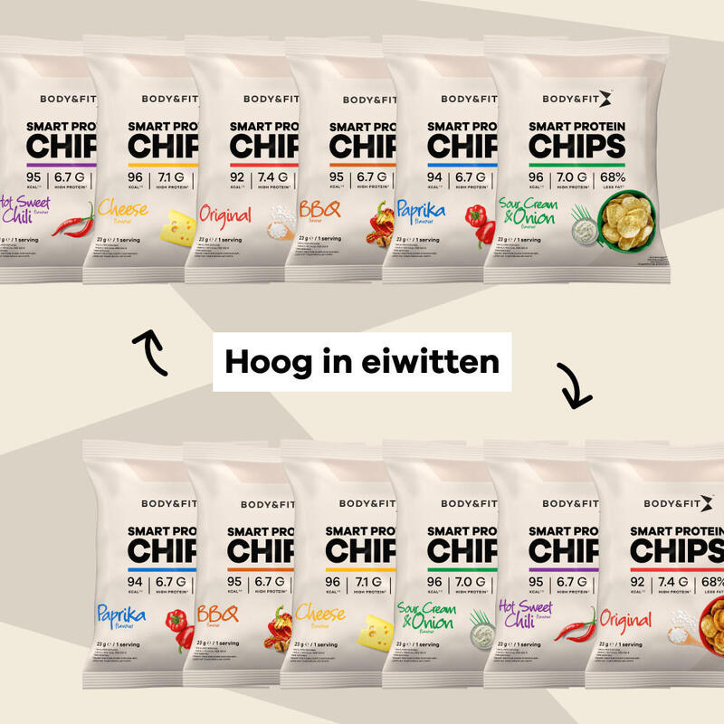 Smart Chips - Chips protéinées - Hot Sweet Chili - 276 grammes (12 sachets