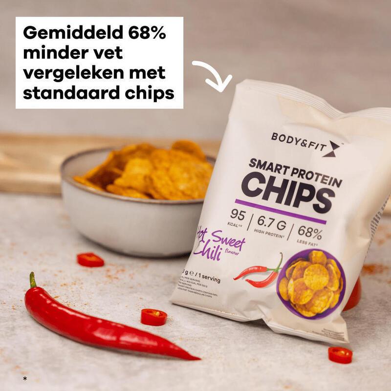 Smart Chips - Protein Chips - Hot Sweet Chili - 276 gram (12 zakjes)