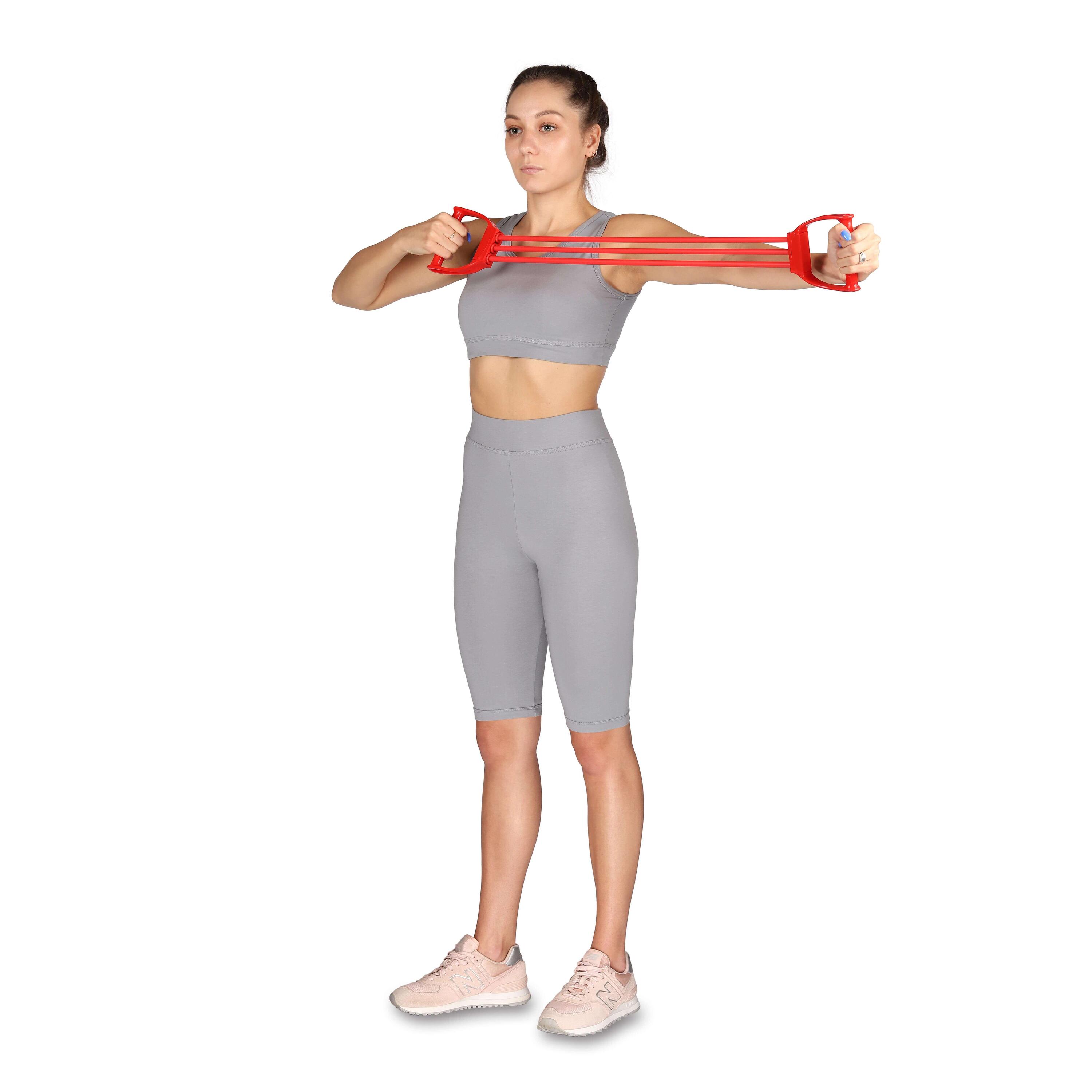 Bande Élastique LATEX INDIGO MEDIUM  (15-24 kg) 3 Bandes 70 cm Rouge 5/5