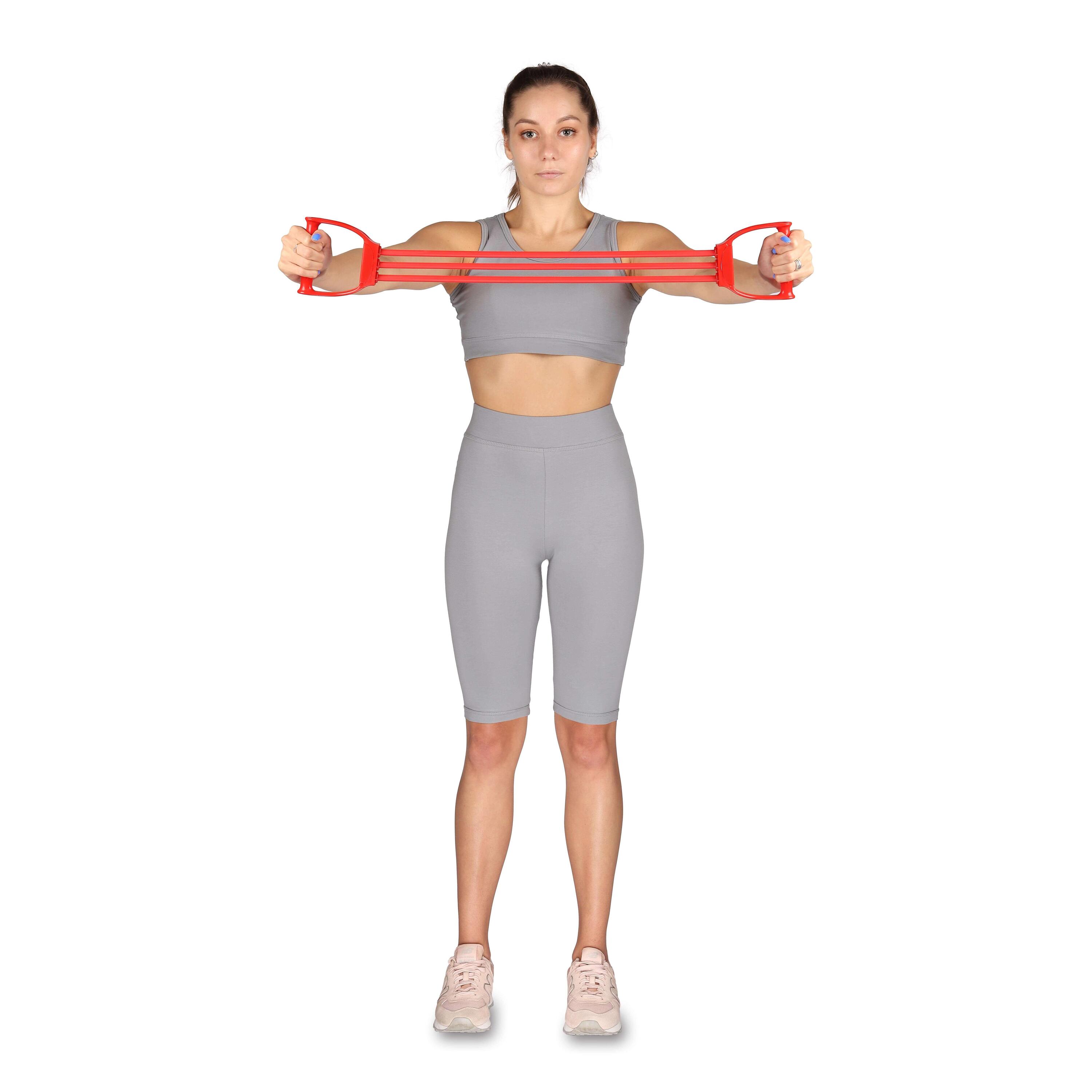 Bande Élastique LATEX INDIGO MEDIUM  (15-24 kg) 3 Bandes 70 cm Rouge 3/5