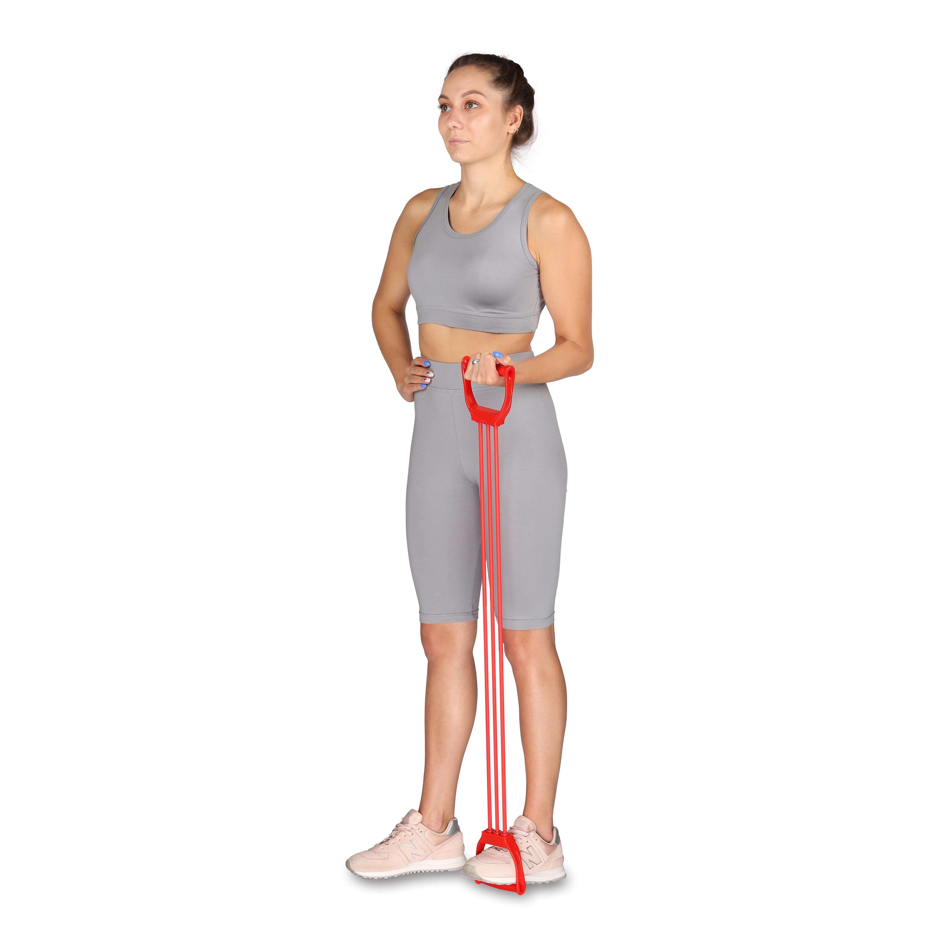 Bande Élastique LATEX INDIGO MEDIUM  (15-24 kg) 3 Bandes 70 cm Rouge 4/5
