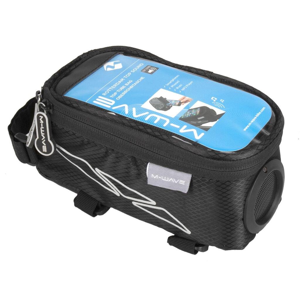 M-WAVE Rotterdam Top Sound Top Tube Bag Black