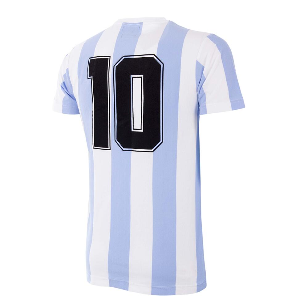 T-shirt - Heren - Argentina 1982 V-neck - Korte mouw - Wit - Blauw 2/7