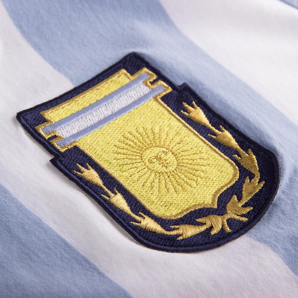 T-shirt - Heren - Argentina 1982 V-neck - Korte mouw - Wit - Blauw 3/7