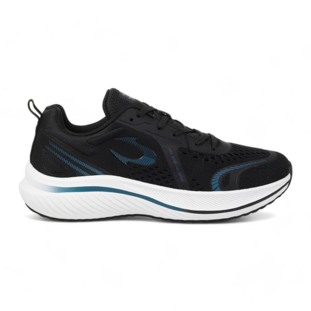 JOHN SMITH RILAS 25V. Preto/petróleo. Sapatilhas de corrida para homem. 1/4
