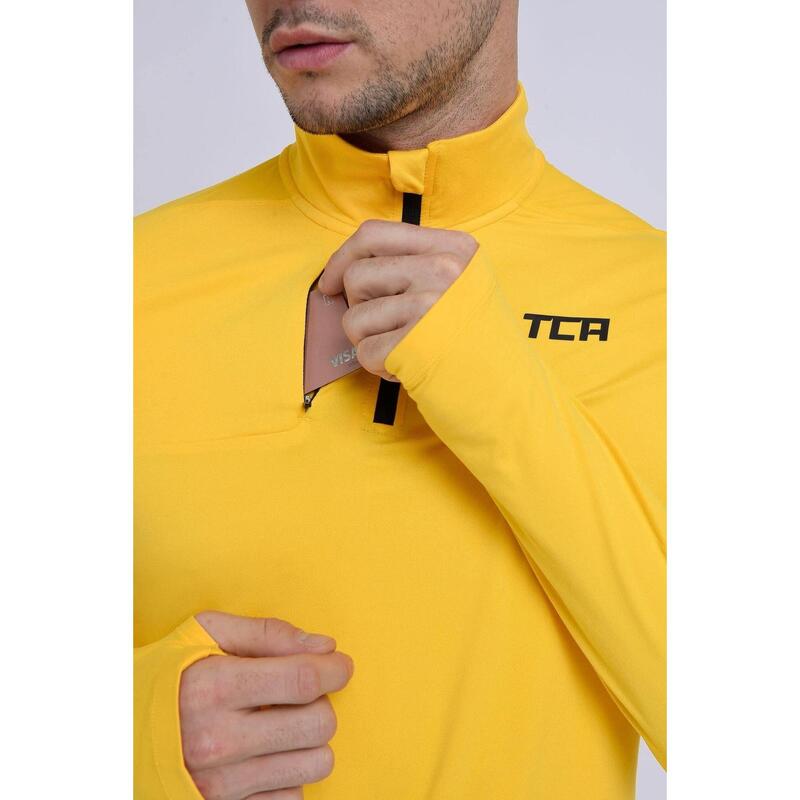 Haut à manches longues et demi-zip pour homme