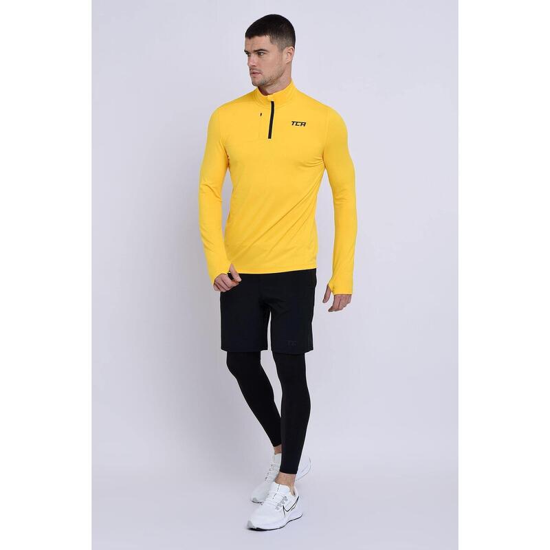 Haut à manches longues et demi-zip pour homme