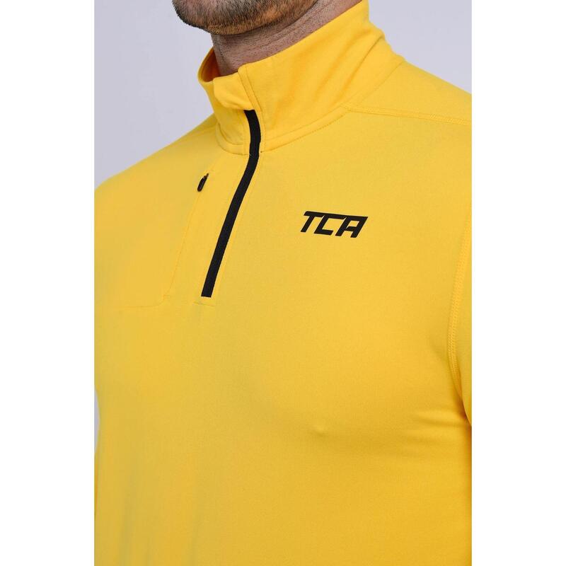 Haut à manches longues et demi-zip pour homme