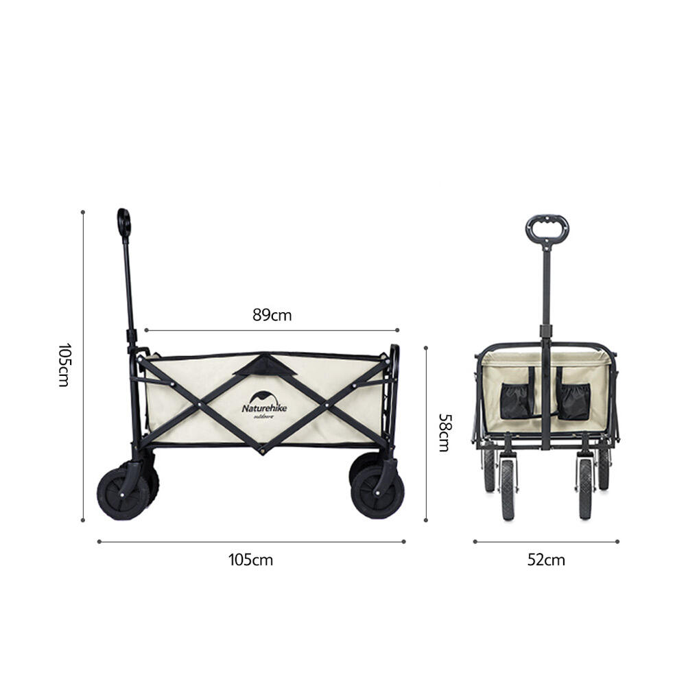 Carro Plegable de Transporte Ligero Naturehike Verde 2/7