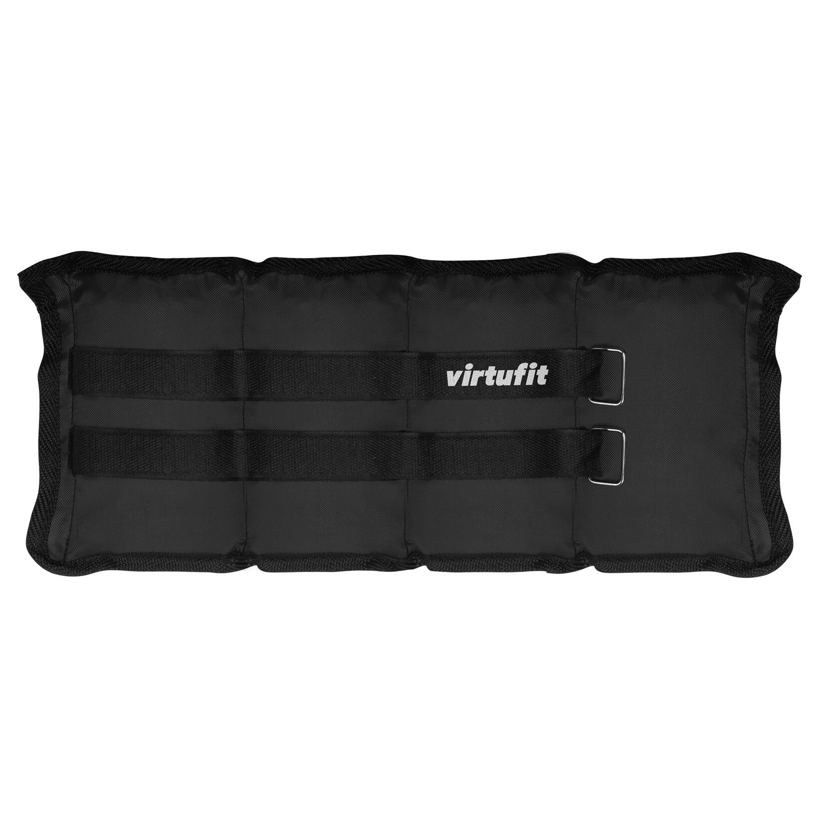 VIRTUFIT Verstelbare Enkelgewichten / Polsgewichten 2 x 2 kg - Nylon - Blauw