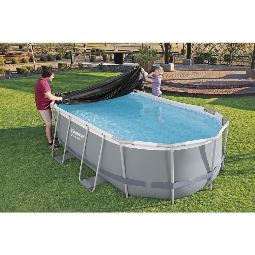 Cobertor Invierno para Piscina Desmontable Bestway 427x250 cm Ovalada 5/7