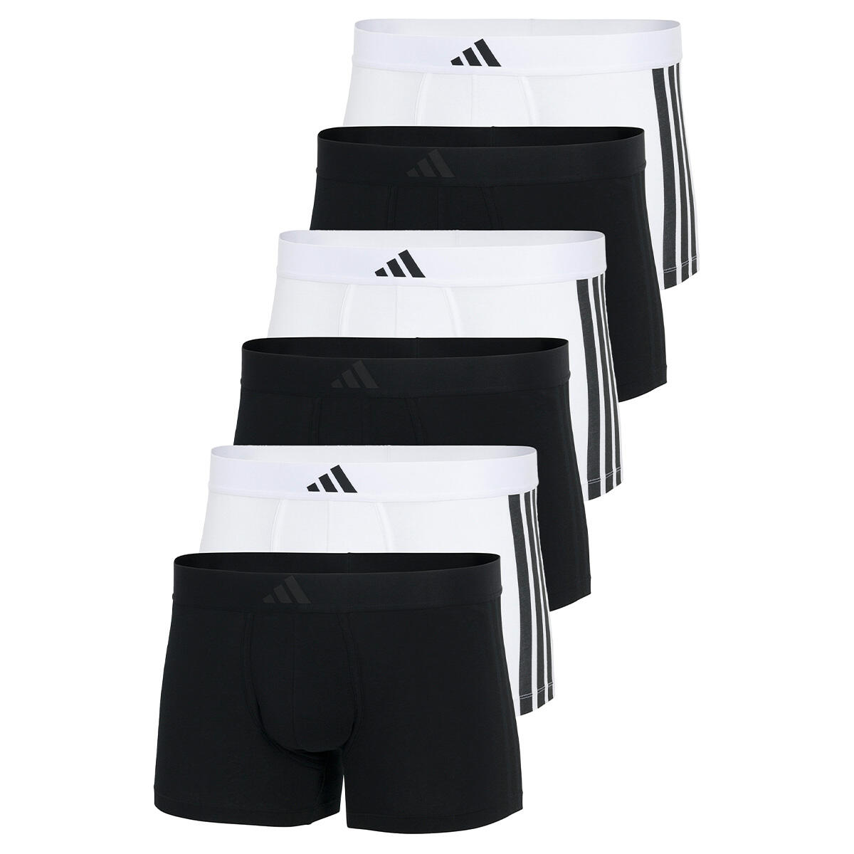 Adidas - Boxers Homme - Active Flex Cotton 3 Stripes Lot De 6 - Caleçon - Multicolore - 48 Xl - Decathlon