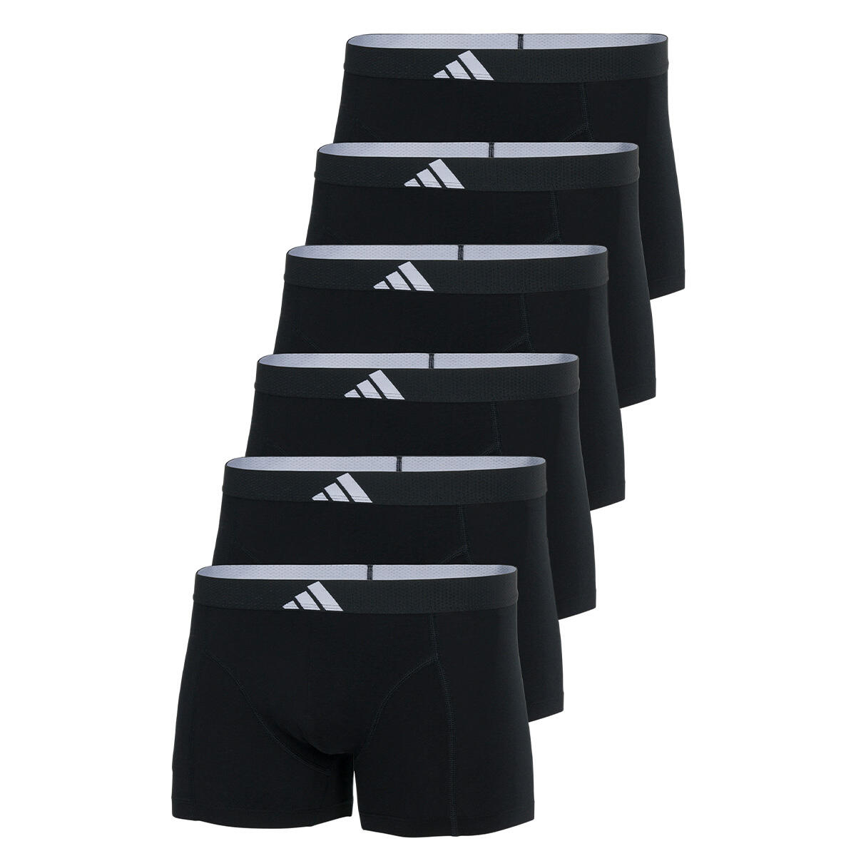 Adidas - Boxers Homme - Active Flex Cotton Body Lot De 6 - Caleçon - Noir - 40 M - Decathlon