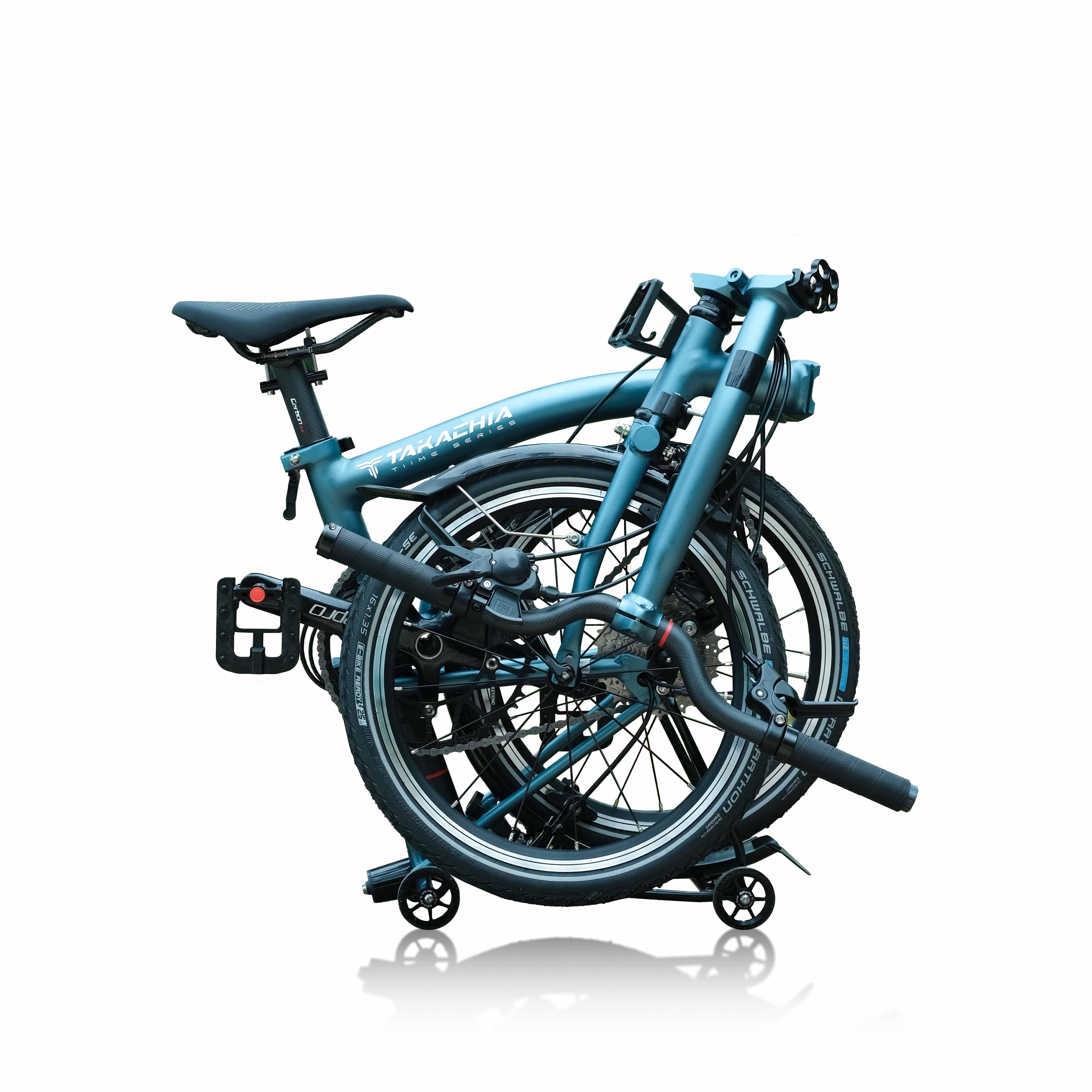 TAKACHIA TIIME SERIES A16 ALUMINIUM 9-SPEED TRIFOLD BIKE [MIDNIGHT