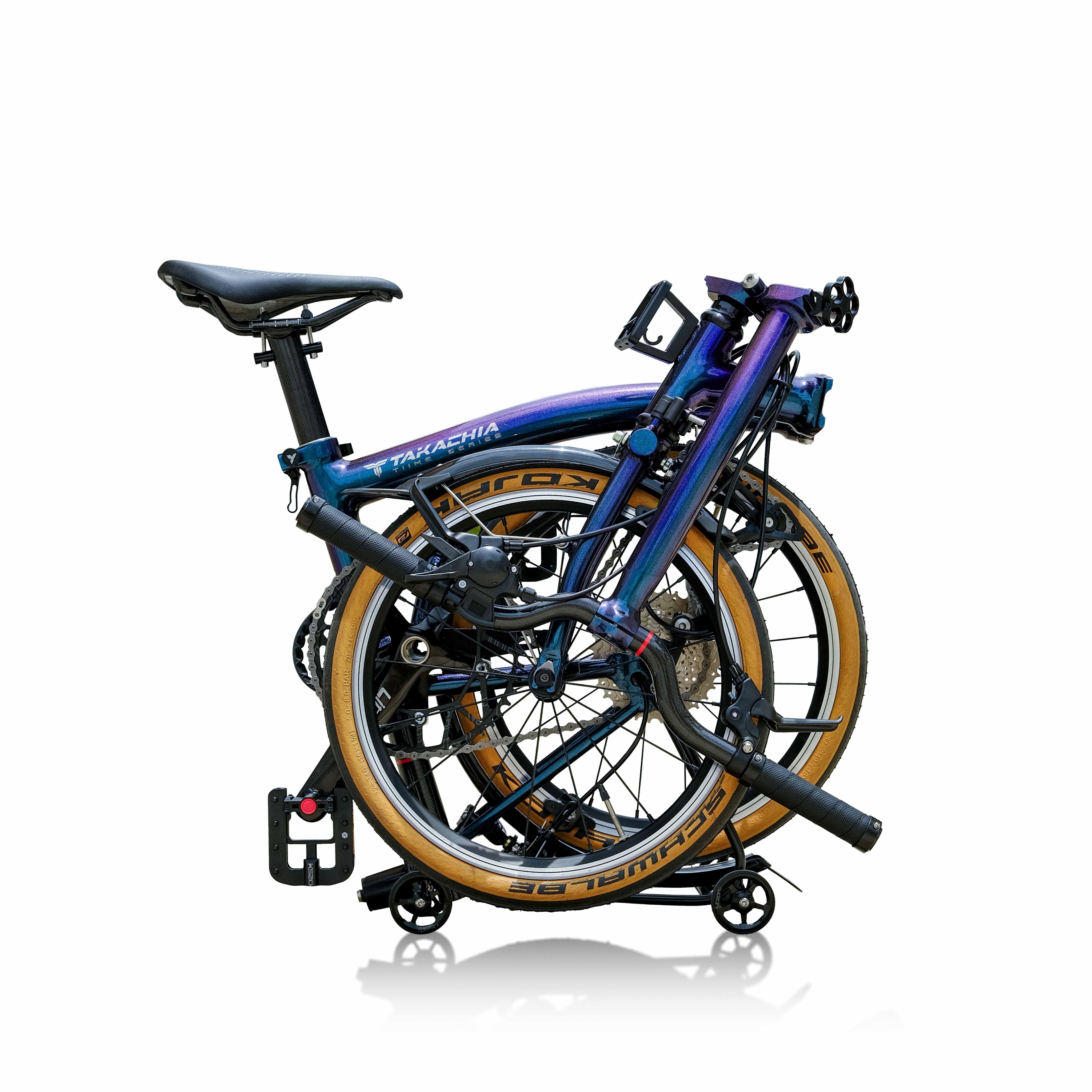 TAKACHIA TIIME SERIES A20 ALUMINIUM 9-SPEED TRIFOLD BIKE [GALAXY