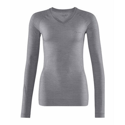 Dames-t-shirt met lange mouwen falke wool-tech light