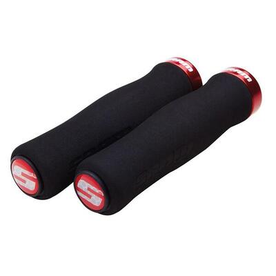 Manopole SRAM nero/rosso 12.8 cm.