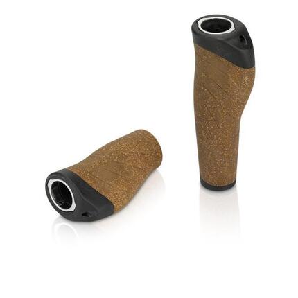 Paar XLC GR-S32 Ergonomische Handvatten 135/92 mm Bruin