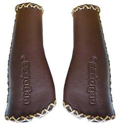Ergotec Monaco Set Handles en cuir 2x 135 mm marron