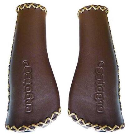 Ergotec Monaco Set Handles en cuir 2x 135 mm marron