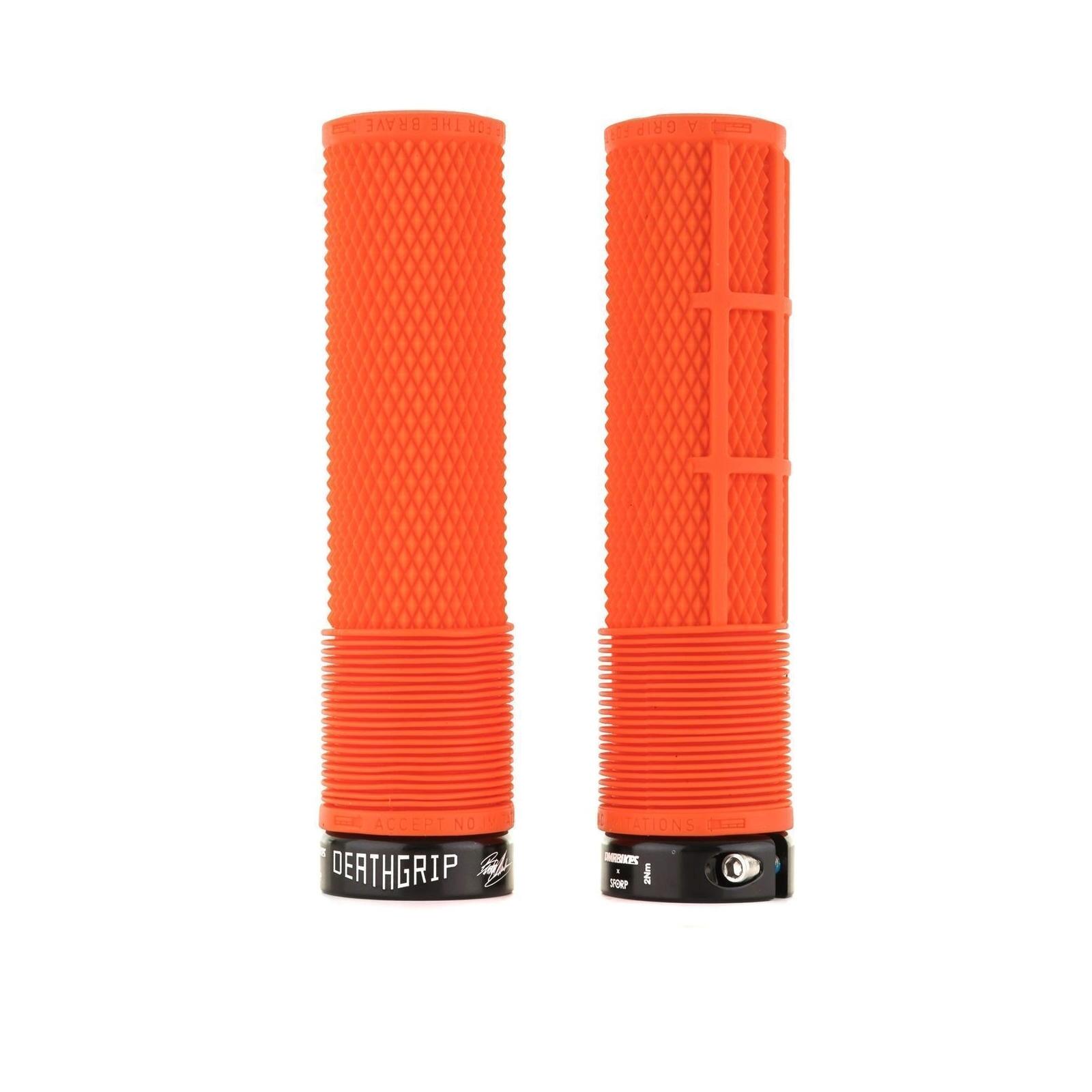 DMR Manopole DMR DeathGrip senza flangia Arancio Fluo