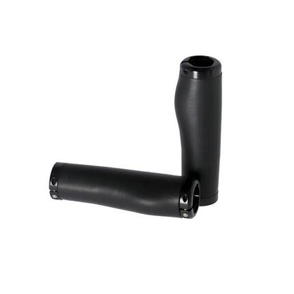 Ergotec MTB-ATB-Griffe Kyoto schwarz, 130mm, Ø 22, Silikon/Alu