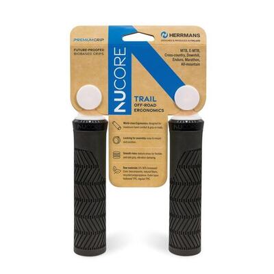 Sturmeyarcher Herrmans Nucore Grip Trail Wave 130 mm (coppia) nero.