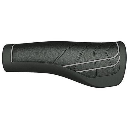 Herrmans Lenkergriffe Line schwarz/grau, 124/90mm, Ø 22mm