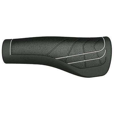 Ergonomisch verstelbaar fiets handvat herrmans line dd36 - zwart grijs