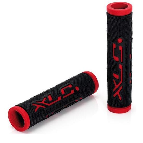 Poignée bicolore GR-G07 125 mm noir/rouge par jeu