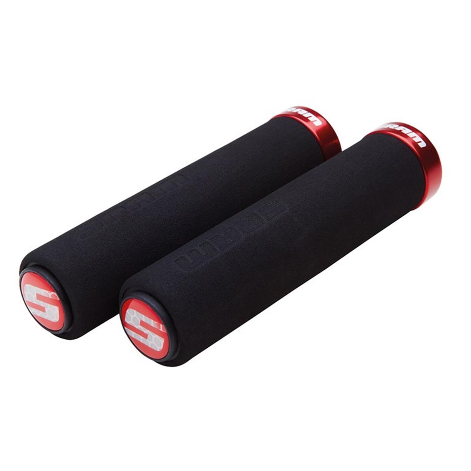 SRAM Impugnature a ghiera in schiuma - nero/rosso
